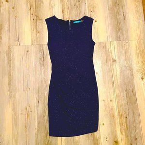 ALICE & OLIVIA SPARKLE DRESS (Midnight Blue, Size 6)